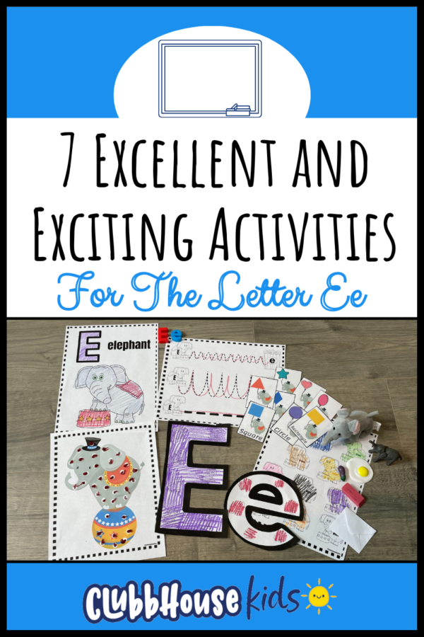 activities for the letter e
