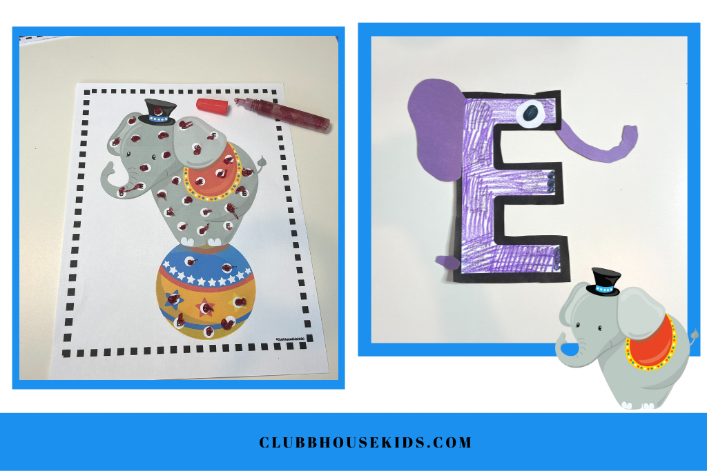 2 Crafts for the letter E