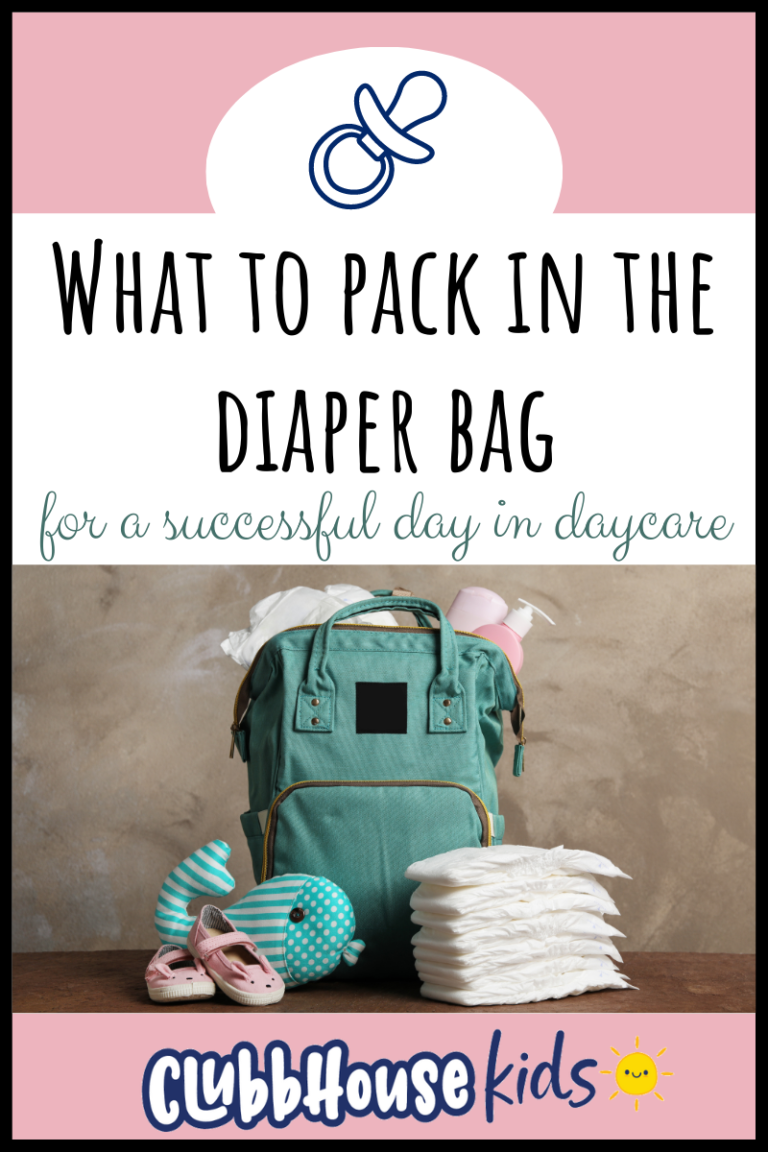 What to pack in the diaper bag for a successful day in daycare