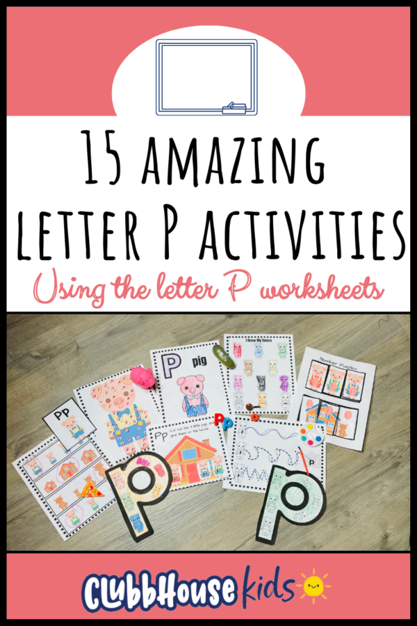 the letter p worksheets