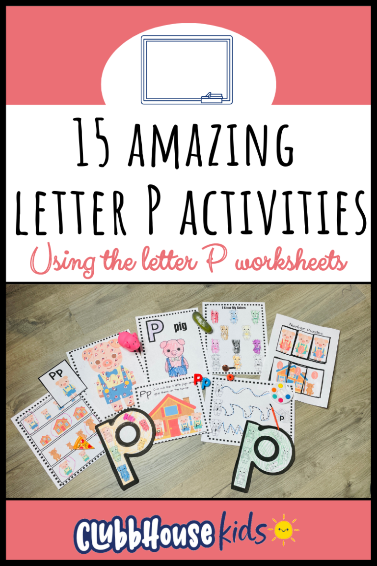 15 Amazing Letter P Activities Using The Letter P Worksheets