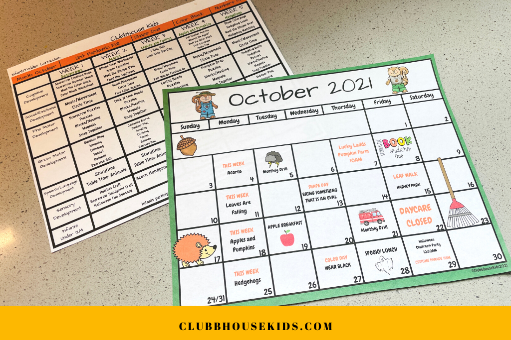 teacher calendar of events