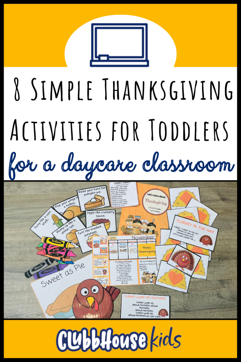 8 Simple Thanksgiving Activities For Toddlers For A Daycare Classroom
