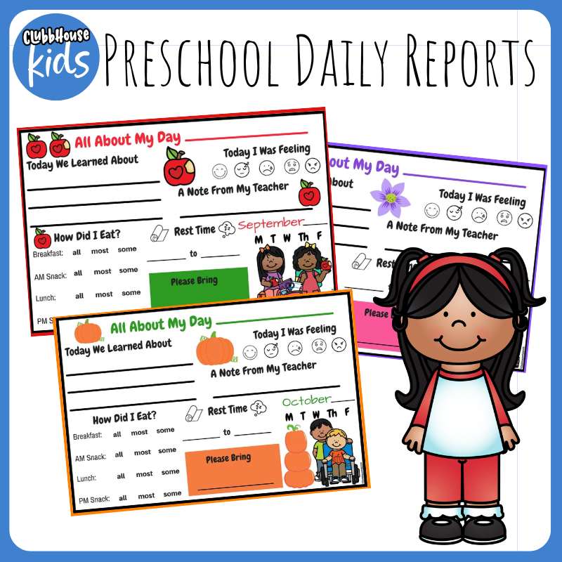 Preschool reports for child development.