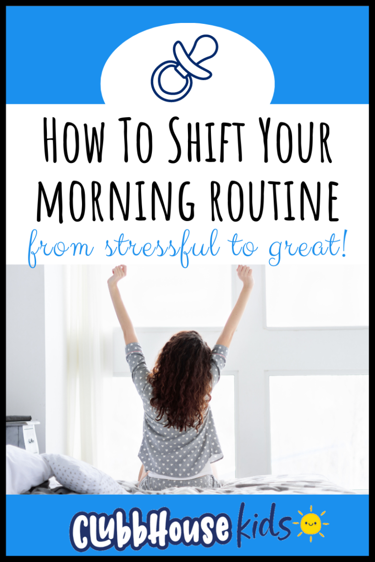 How to shift your morning routine for work at home moms from stressful to great.