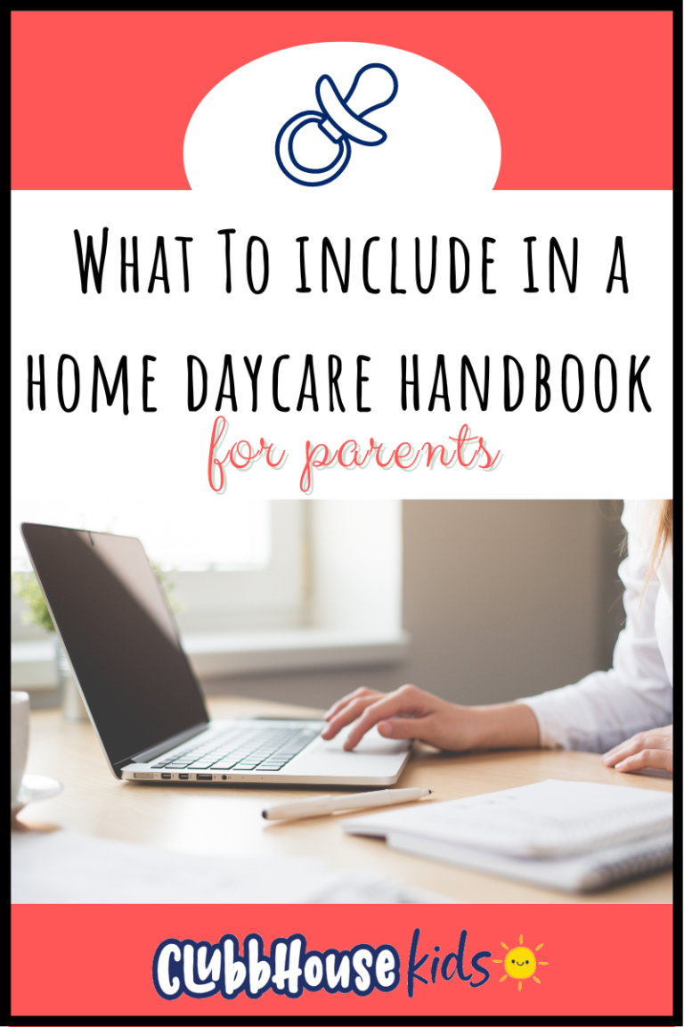 home daycare handbook for parents