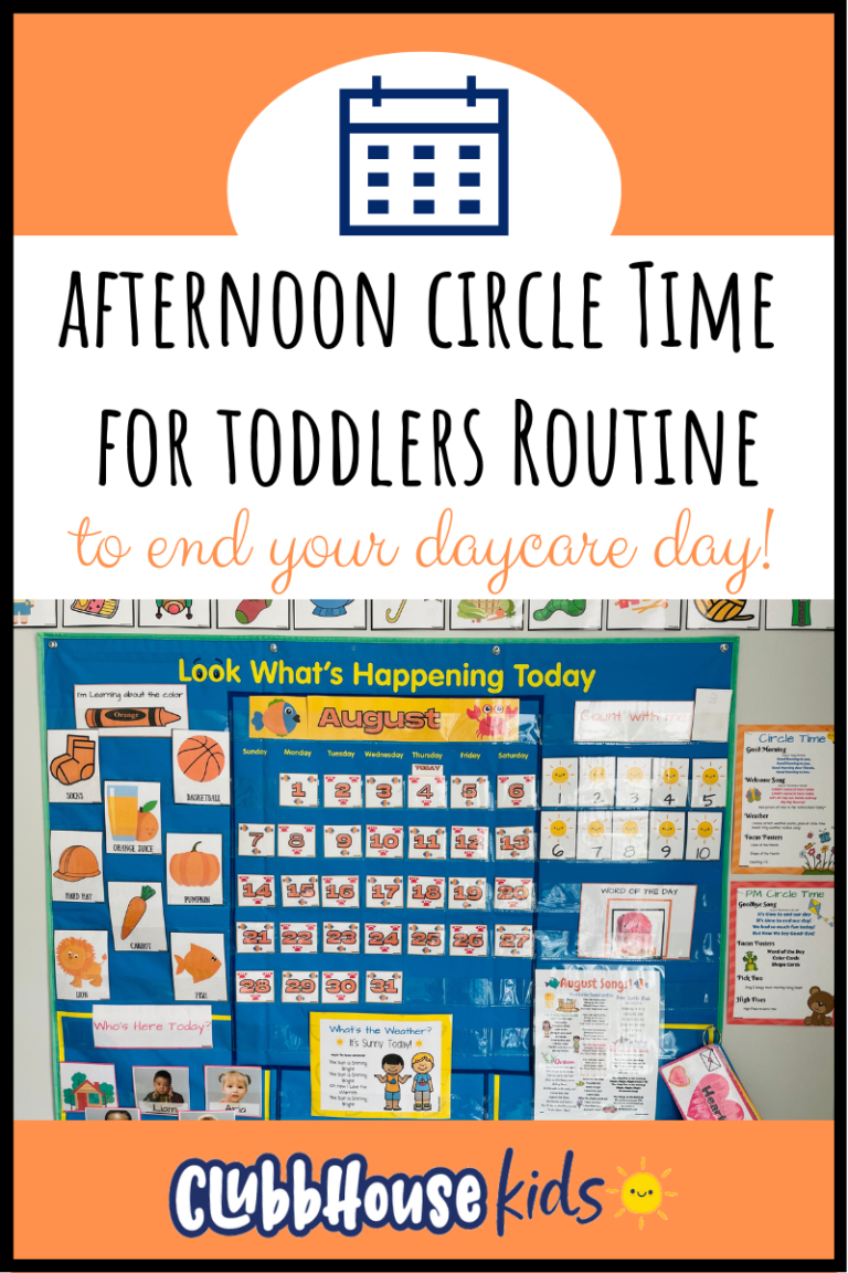 The best afternoon circle time for toddlers routine to end your daycare day!