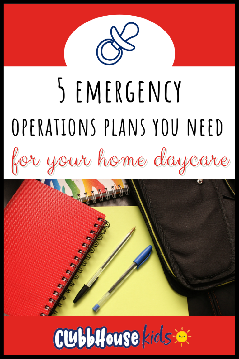 5 Emergency Operations Plans You Need For Your Home Daycare.