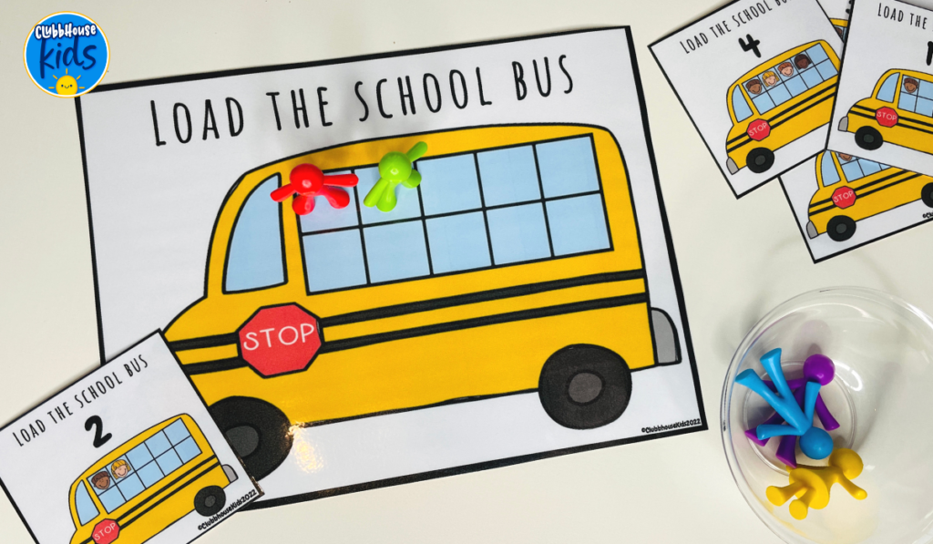 Back to school bus activity for preschool.