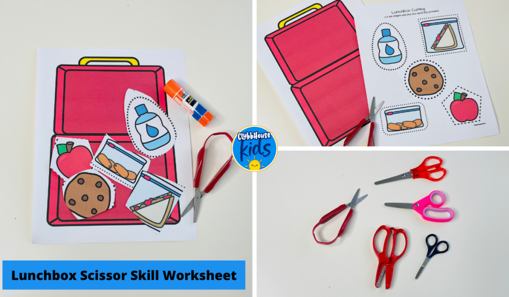 Scissor skill worksheets for toddlers and preschoolers.