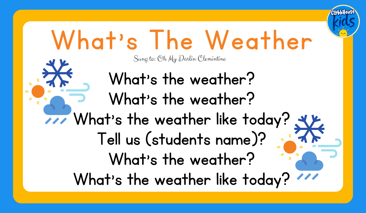 17+ Weather Songs That Will Boost Your Classroom Circle Time ...