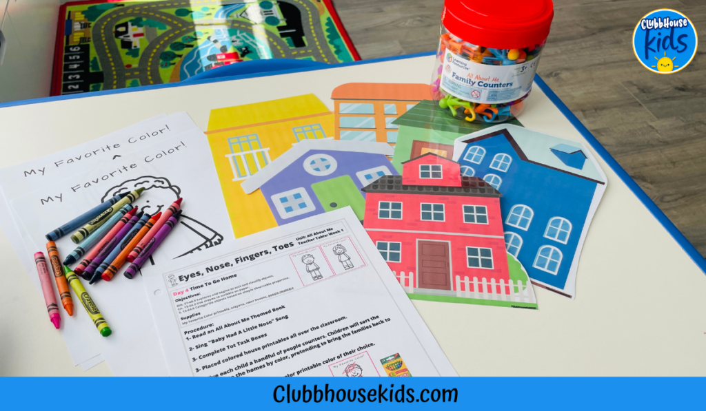 All about me worksheet and activity for toddlers and young preschoolers.