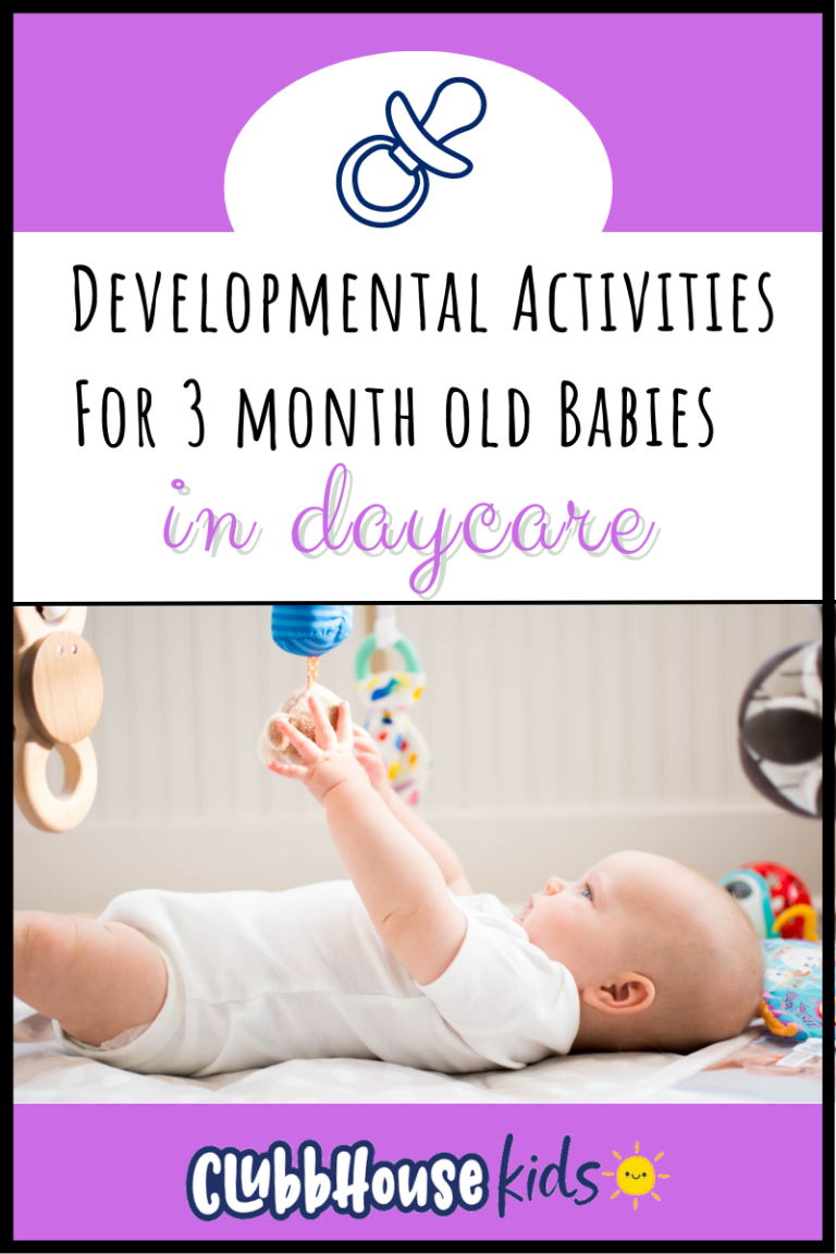 Developmental Activities For 3 Month Old Babies in Daycare