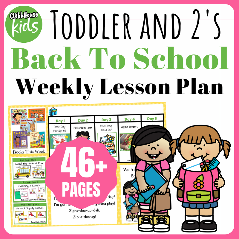 preschool first week lesson plans