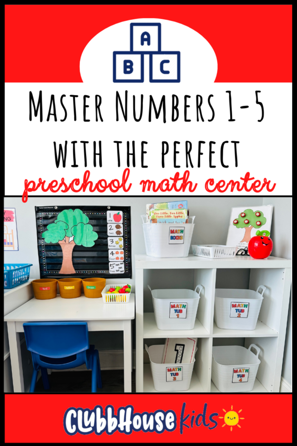 preschool math center