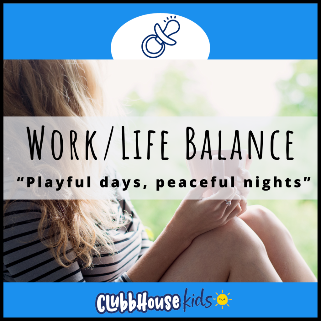 Balancing work and life as a childcare provider.