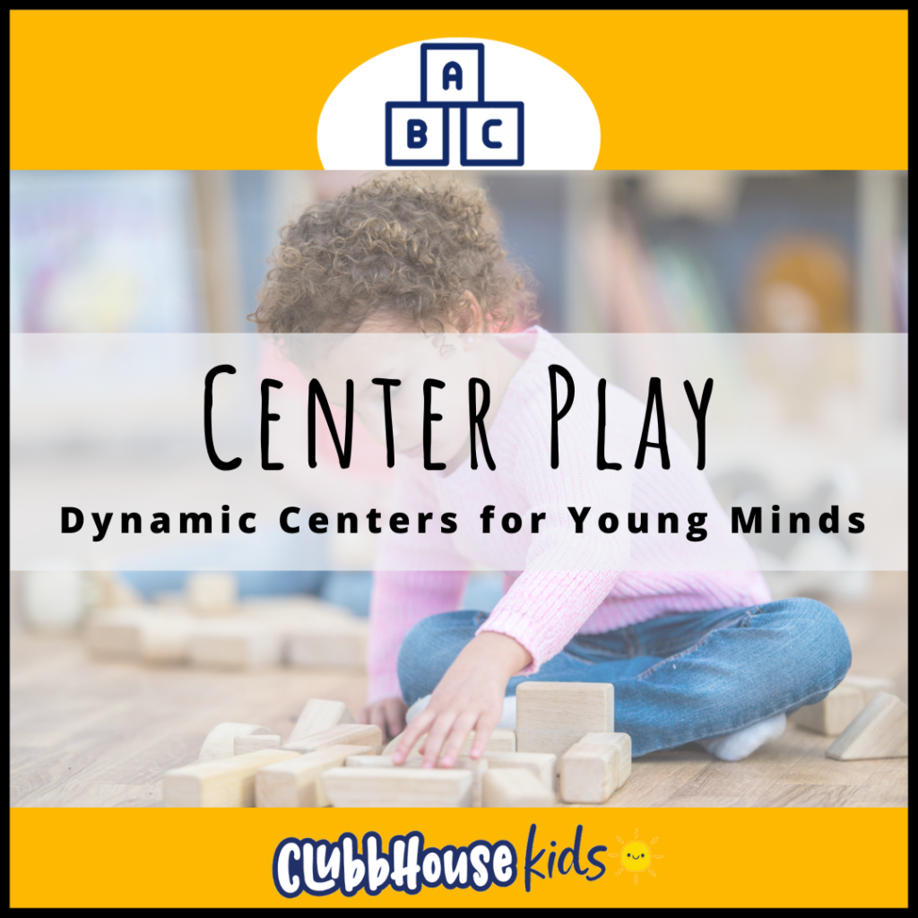 Create dynamic centers to encourage free play activities.