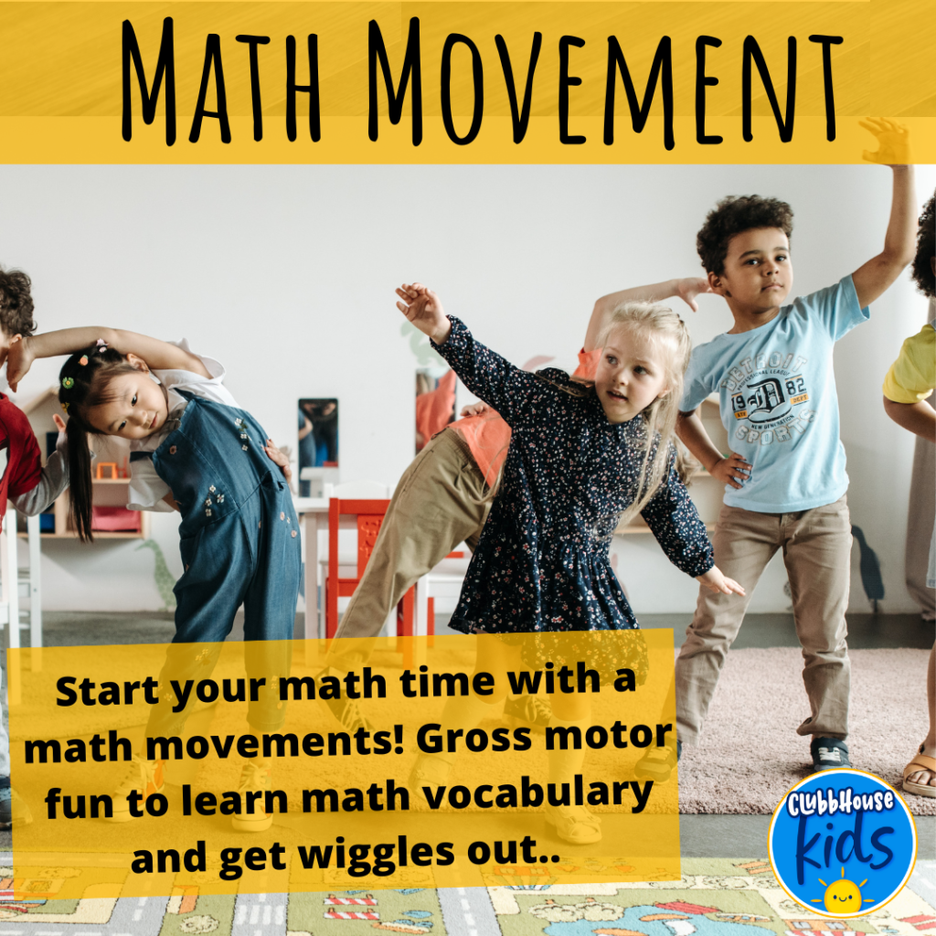 math movement for preschool