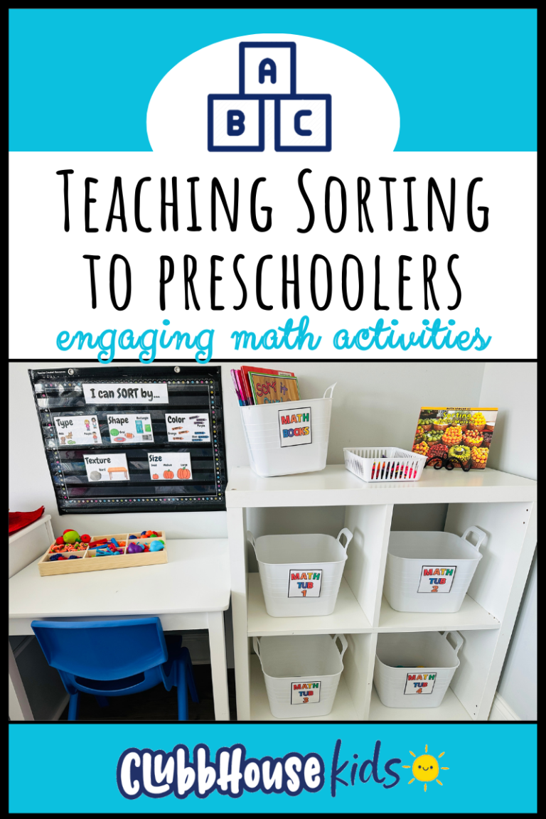 Teaching Sorting to Preschoolers: Fun and Engaging Math Activities
