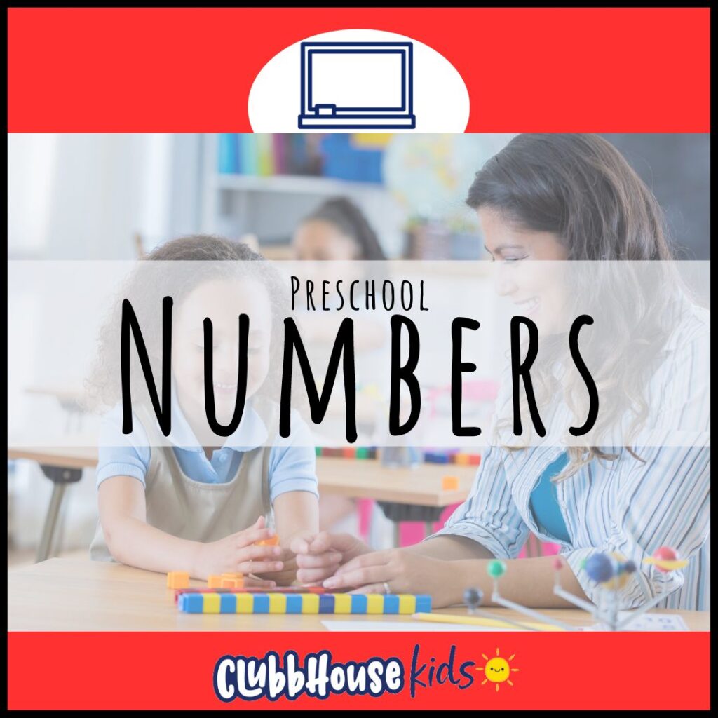 preschool math learning about numbers