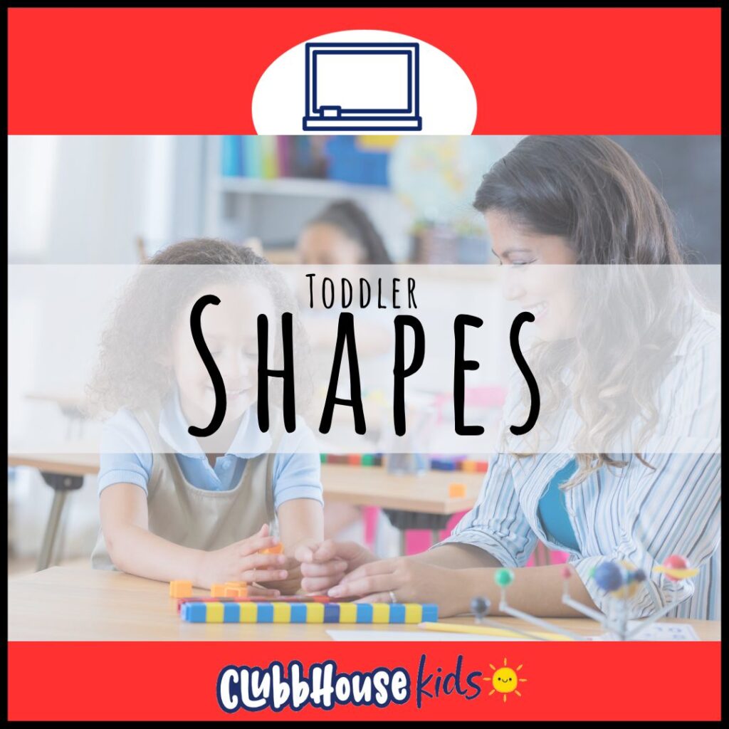 Learning shapes through creative math play for toddlers.