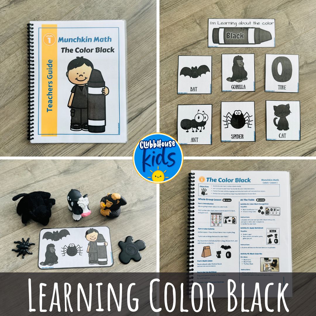 black color learning activities