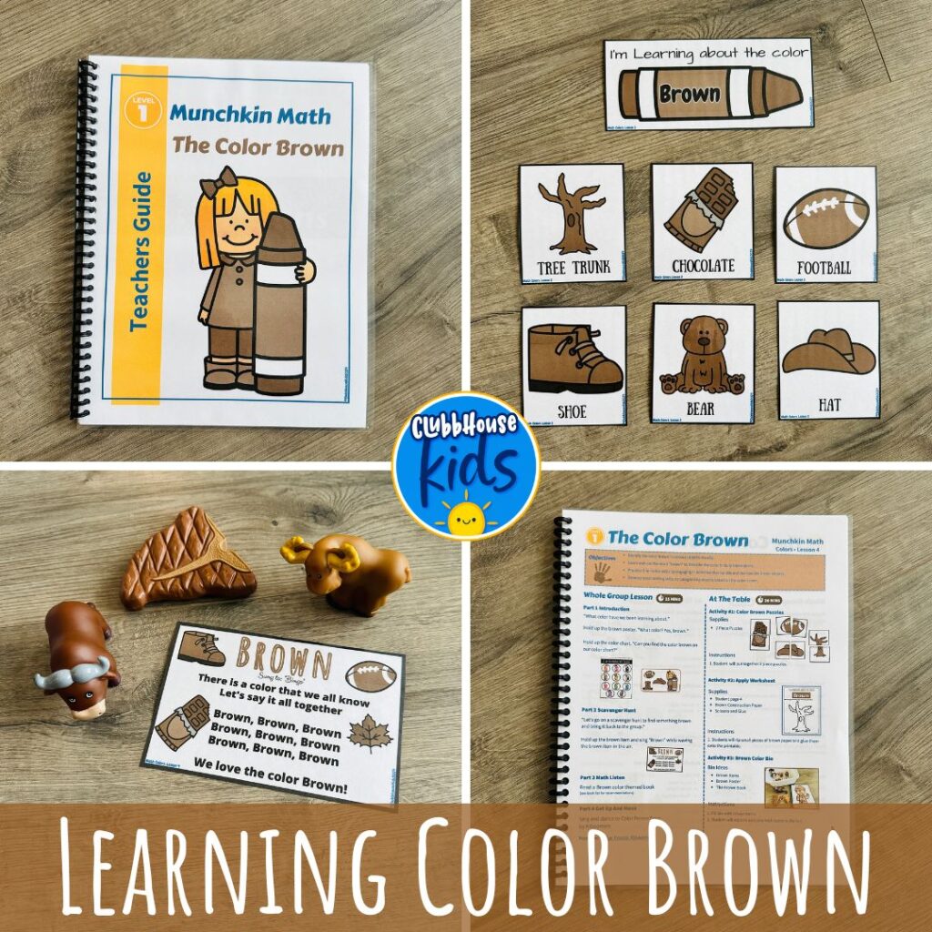 brown color activities for preschool and toddlers