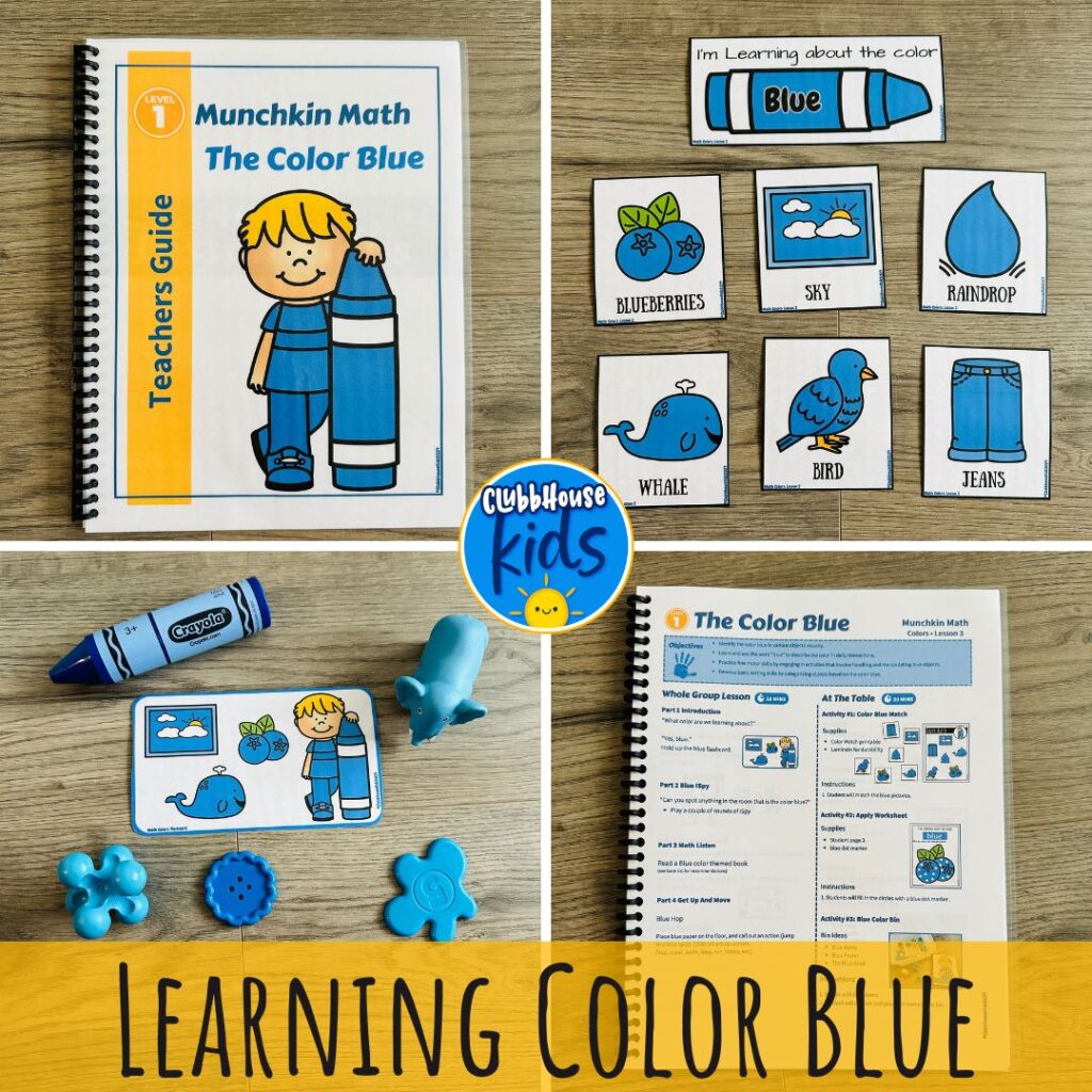 blue color activities for preschool and toddlers.