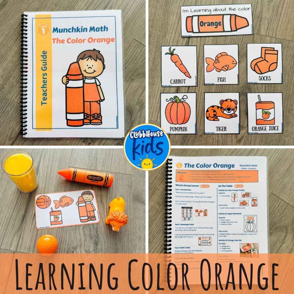 learning color orange