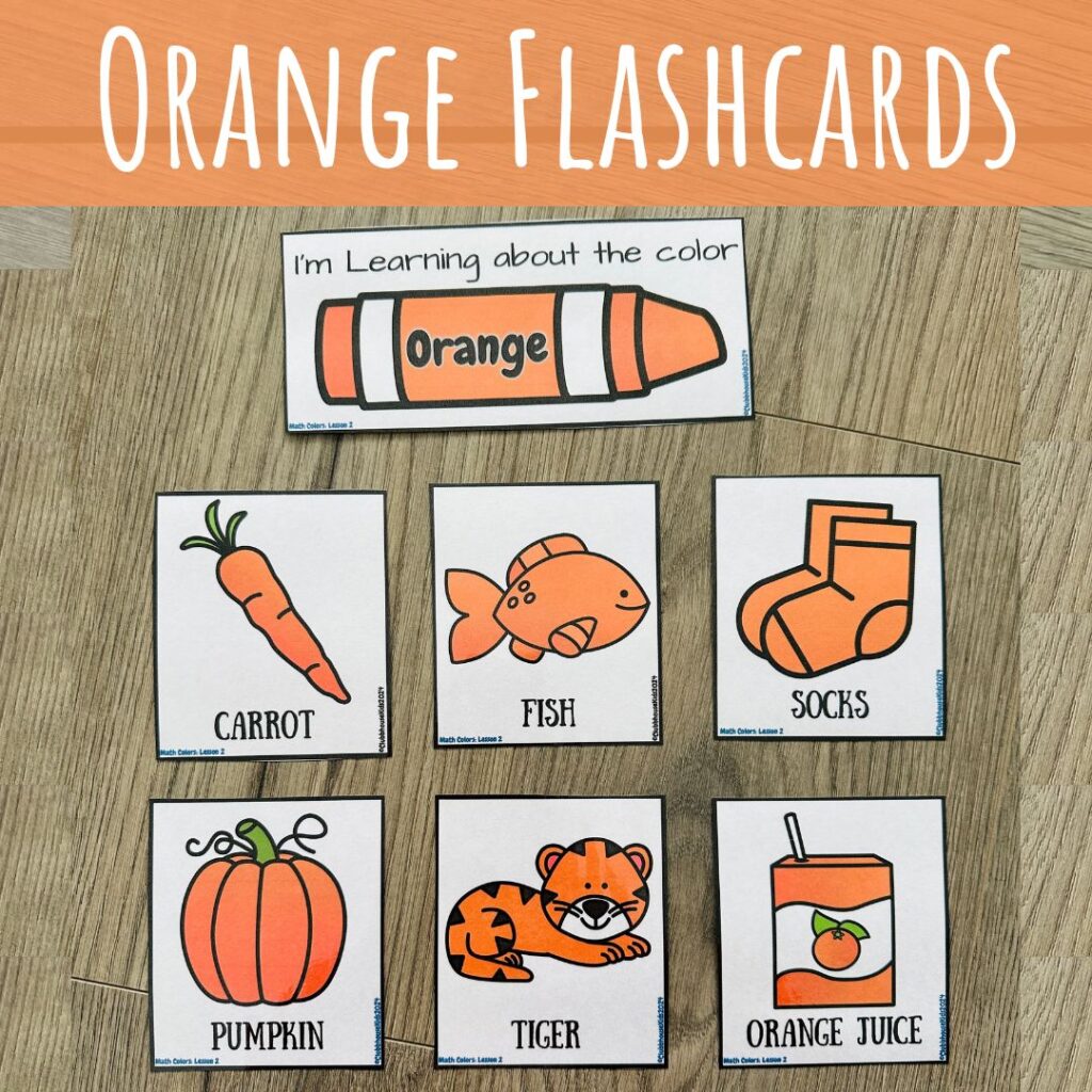 orange flashcards