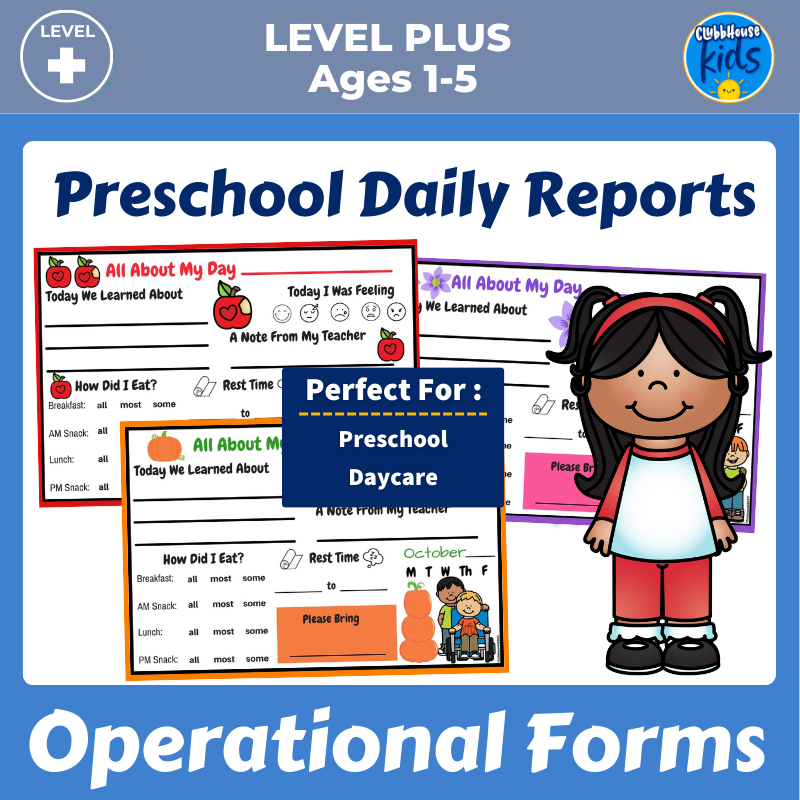 Preschool reports for child development.