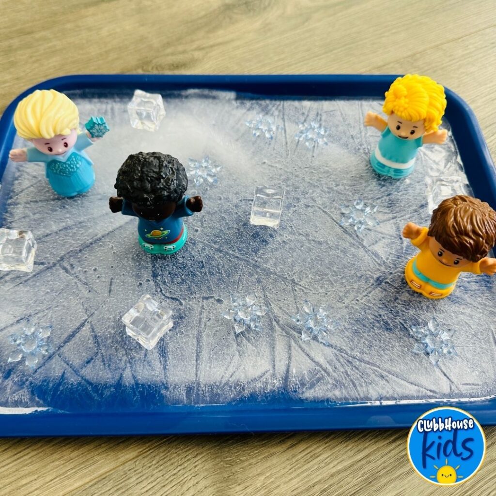 ice table sensory bin