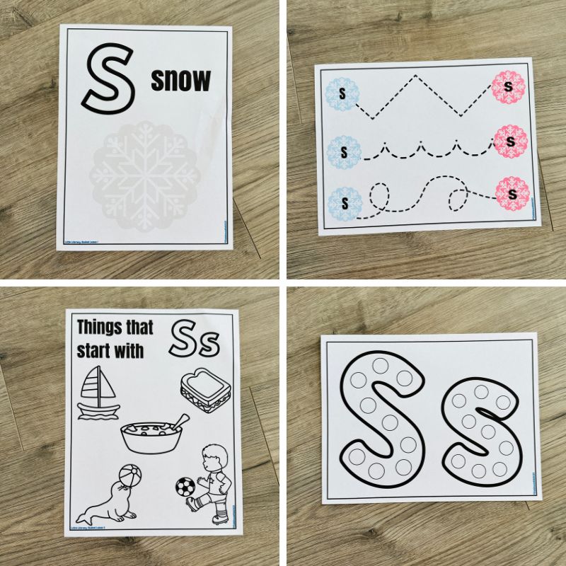 letter S worksheets