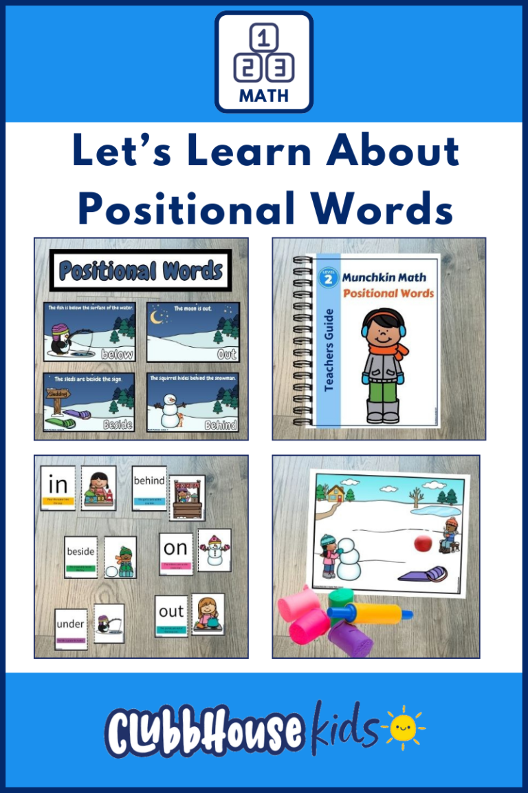 Positional words activities for preschool.