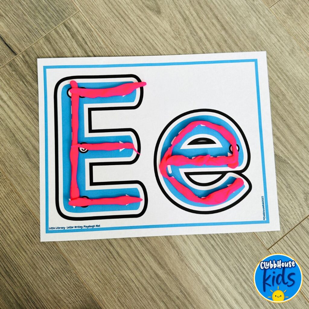 preschool letter E lesson plan