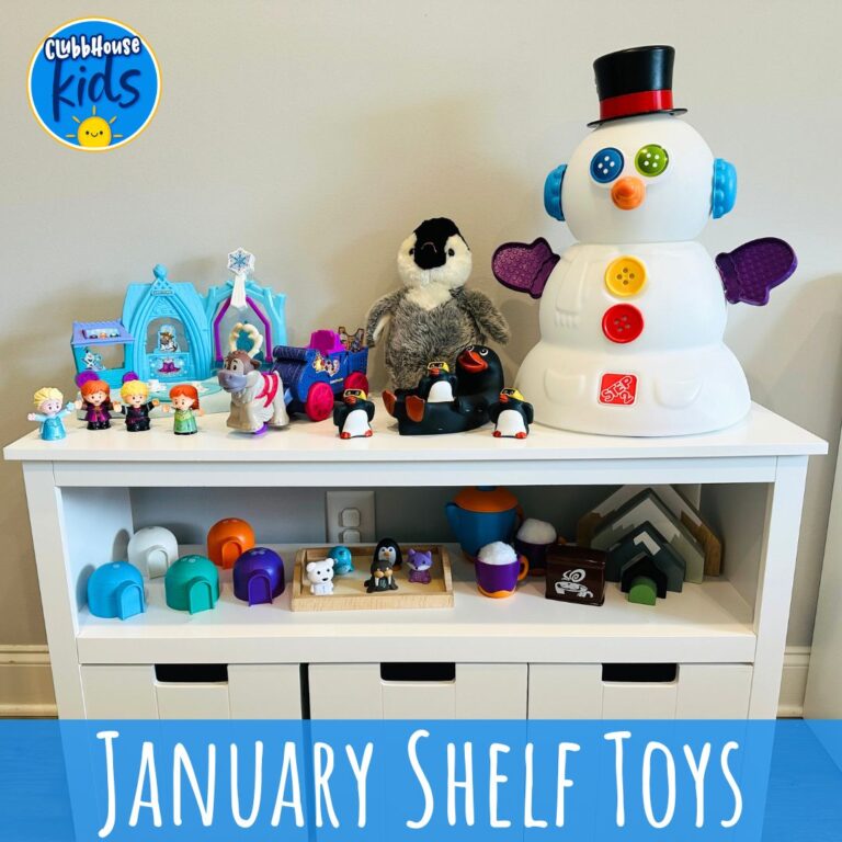 January Themed Learning Shelf Ideas for Preschool & Homeschool | Winter Activities for Ages 1-5